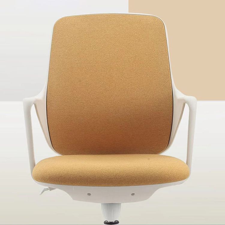 Modern Desk Chair Fabric Computer Chair Mid-Back Chair with Wheels