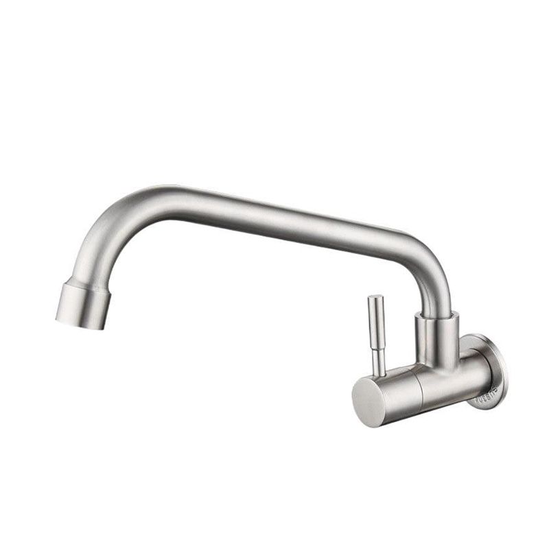 Contemporary Stainless Steel One Handle Pot Filler Low Profile Filler