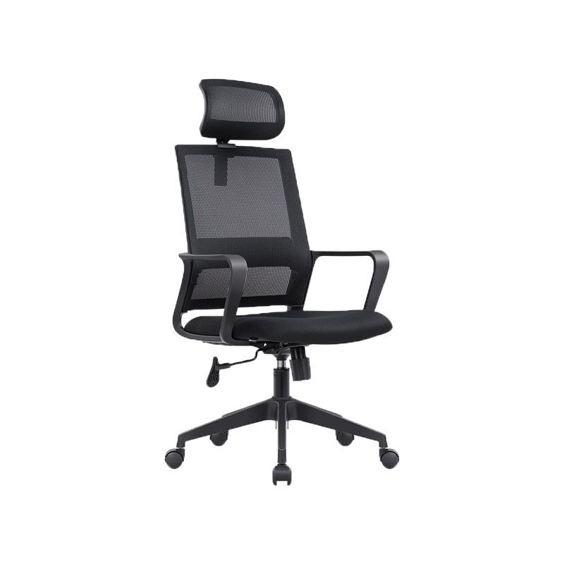 Black Mesh Office Chair Home Rotatable Desk Chair with Wheels