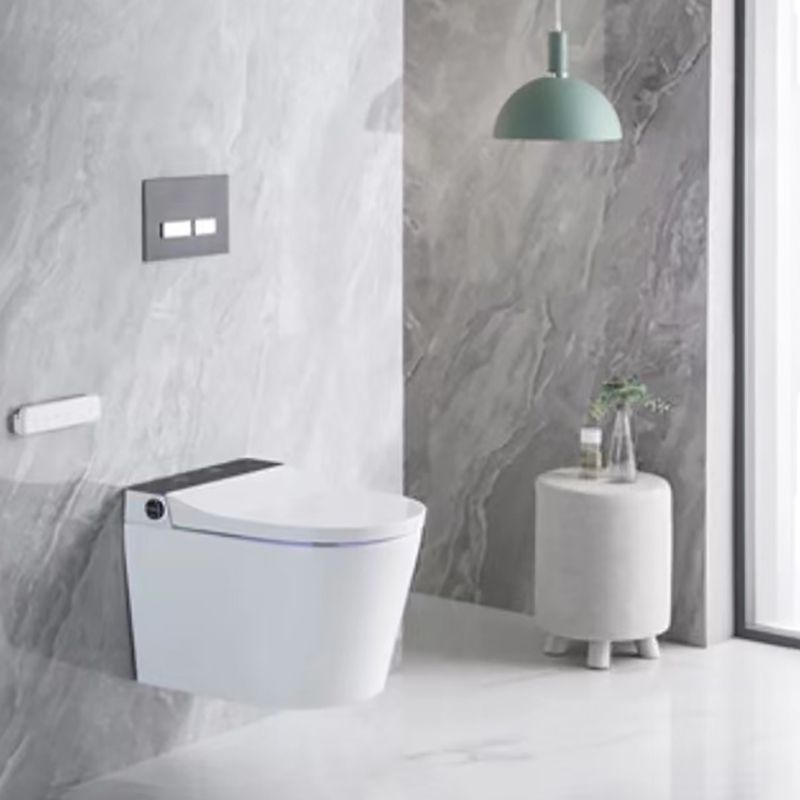 Elongated Wall Mounted Bidet Smart Bidet with Warm Air Dryer