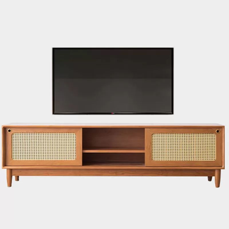 Solid Wood TV Media Stand Scandinavian TV Console for Living Room