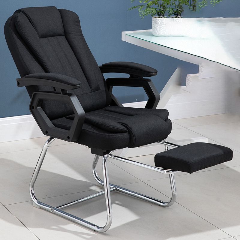 High Back Executive Office Chair with Chrome Metal Frame Contemporary Task Chair