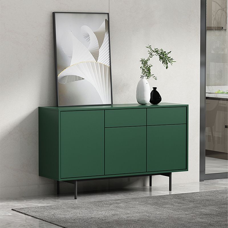 Modern Wooden Storage Sideboard Rectangle Sideboard Cabinet with Drawers and Doors