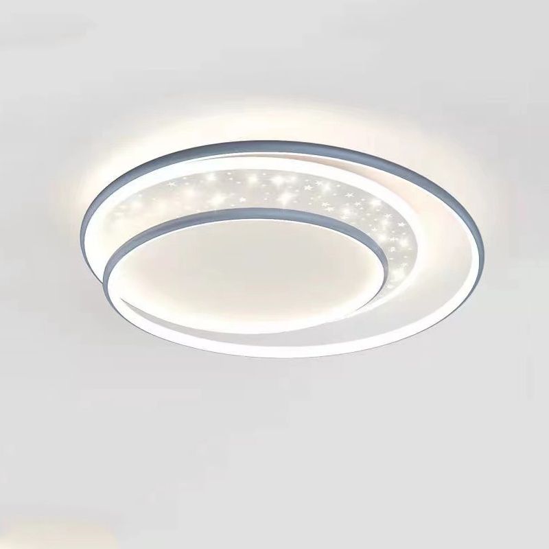 Modern Simple Metal Ceiling Light Circle Shape LED Ceiling Lamp for Living Room