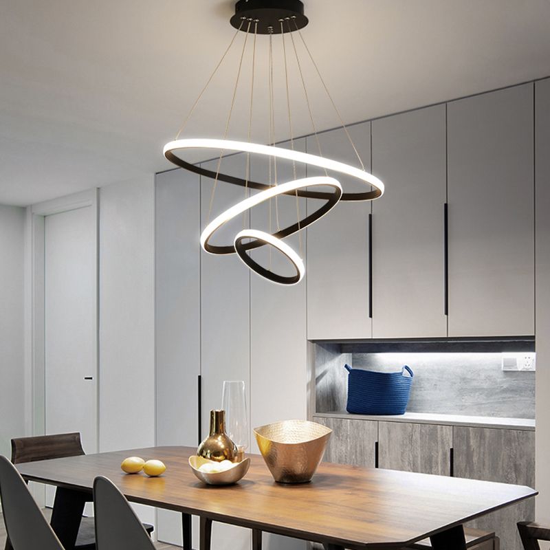 Modern Chandelier Lighting Fixture Multi-tier Chandelier Pendant Light for Dining Room