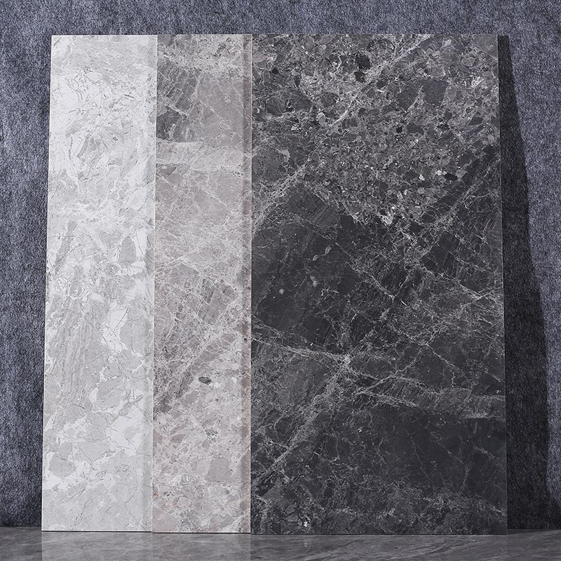 Marble Singular Tile Mirrored Rectangular Floor and Wall Tile