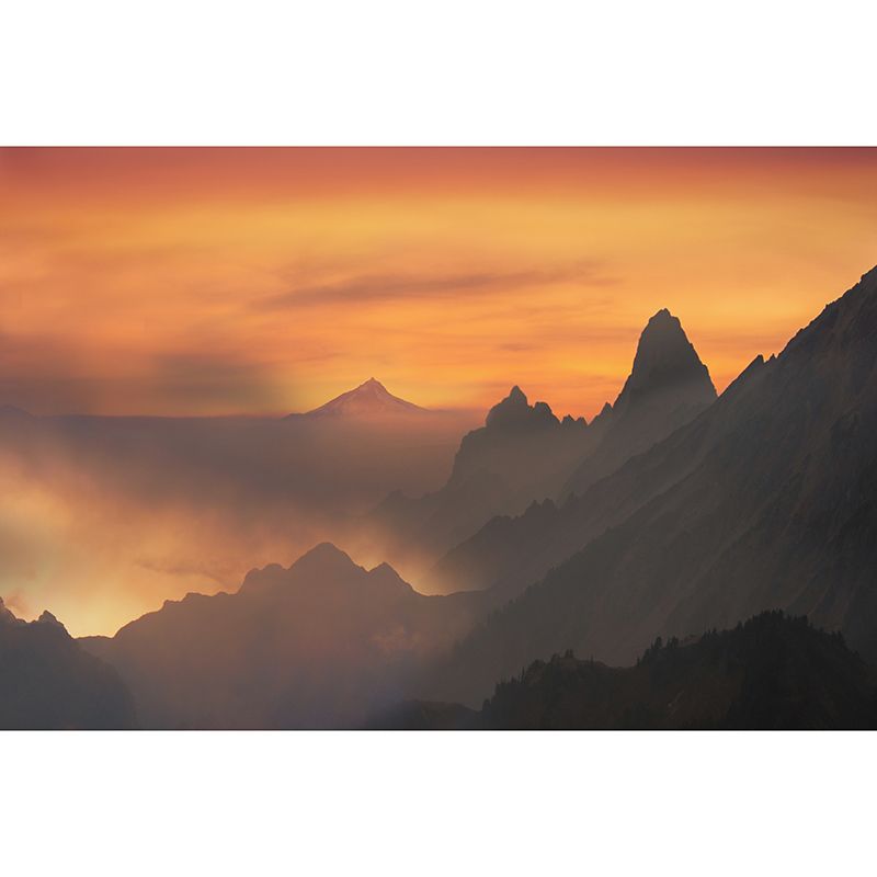 Environment Friendly Photography Wallpapler Living Room Mountain Wall Mural