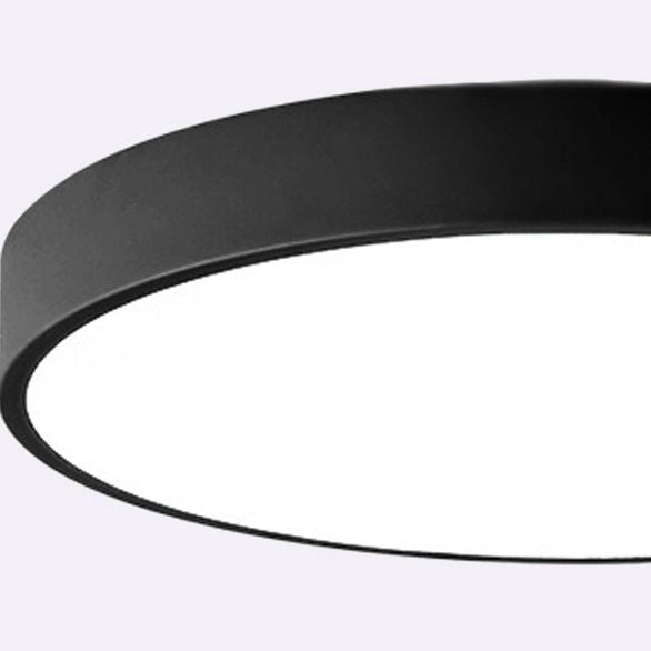 Nordic Acrylic Round Ceiling Light Wrought Iron Bedroom Flush Mount Ceiling Light