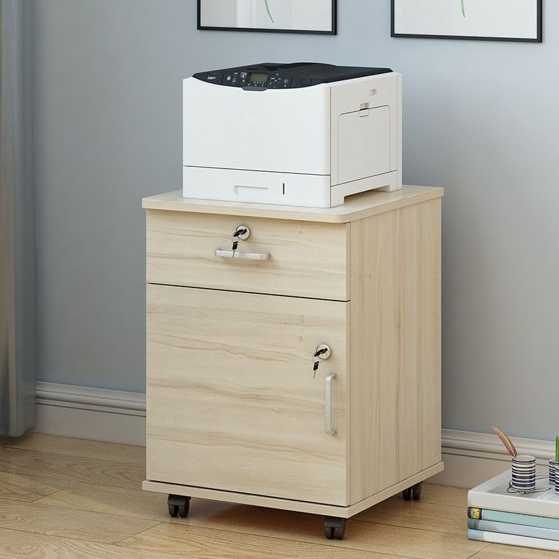 Industrial Cabinet Wood Locking Drawers and Storage Filing Cabinet with Wheels