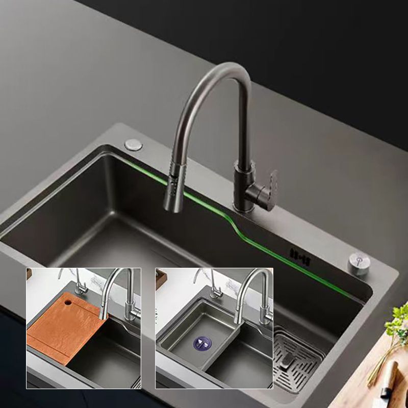 Modern 1-Handle Faucet Pull down with Water Dispenser Standard Kitchen Faucet