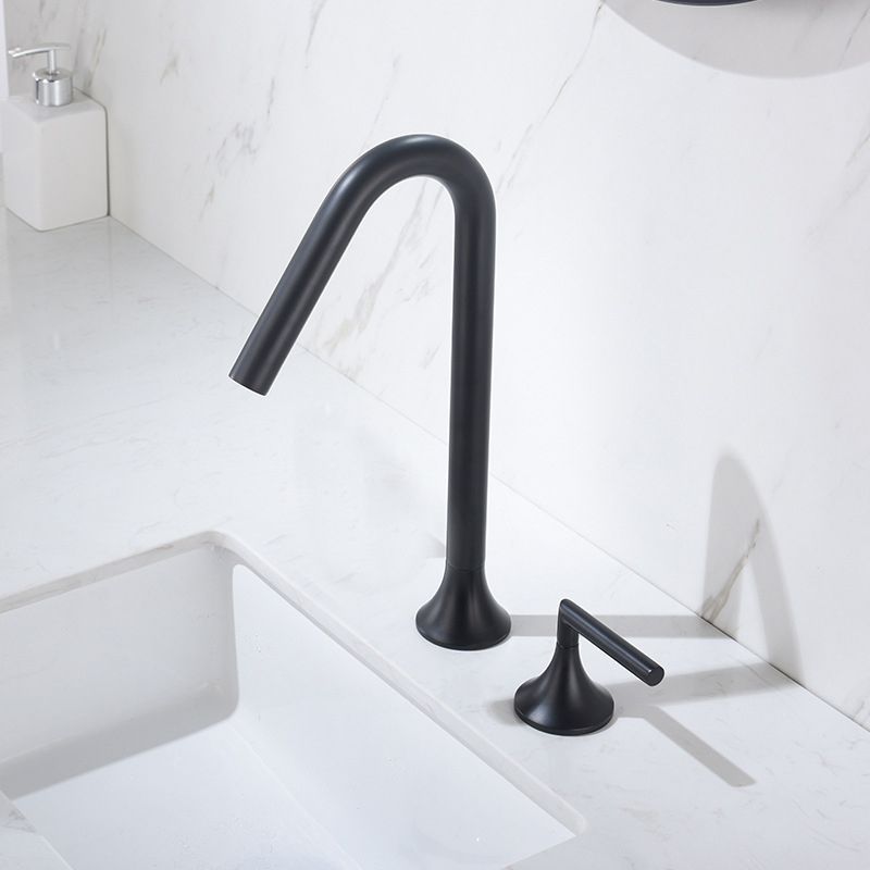 13 Inches Swivel Widespread Bathroom Faucet with Drain 2-Handle Bathroom Sink Faucet