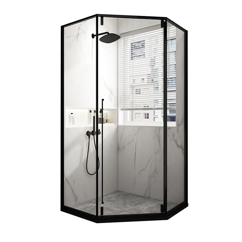 Tempered Shower Bath Door Transparent Metal Framed Shower Door