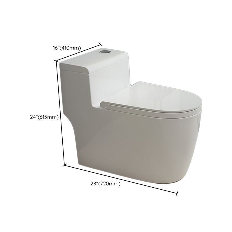 Traditional Toilet Bowl One Piece Toilet Floor Mounted Siphon Jet Flush Toilet