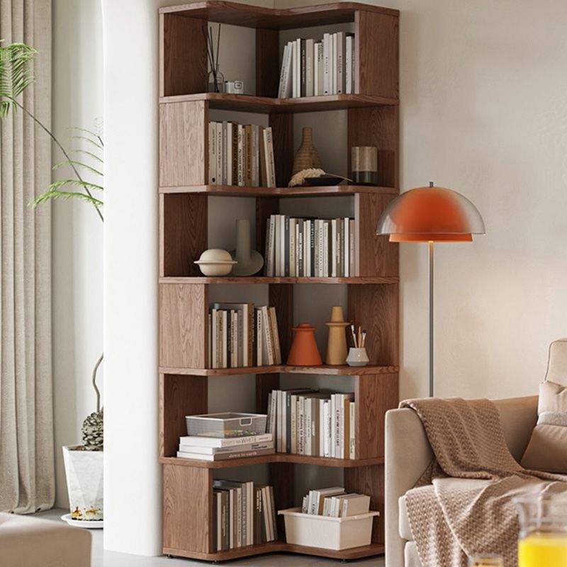 Scandinavian Open Back Shelf Bookcase with Shelves for Home Office