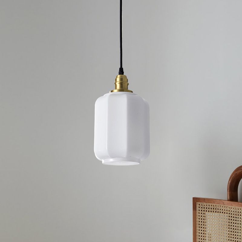 Pot Shade Hanging Lighting Modern Style Glass Multi Light Pendant Lamp for Bedside