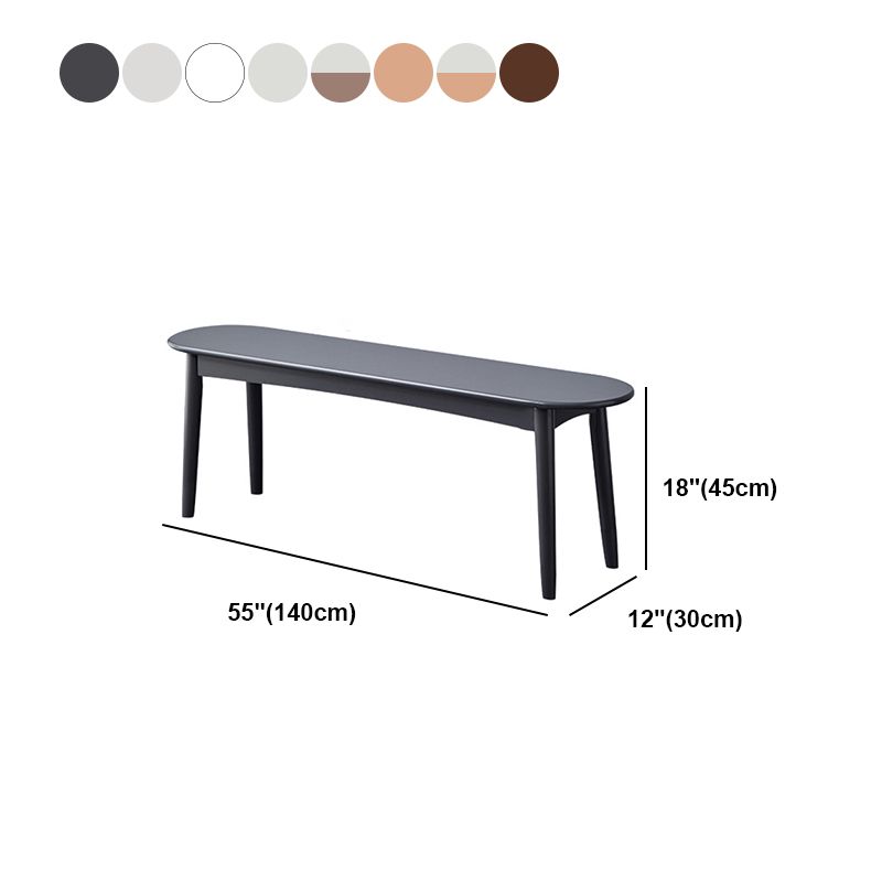 11.8 Inch Wide Seating Bench Modern Solid Wood Bench with Legs