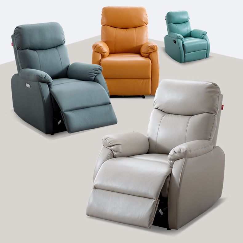 Faux Leather Home Theater Recliner Modern Standard Recliner for Theater