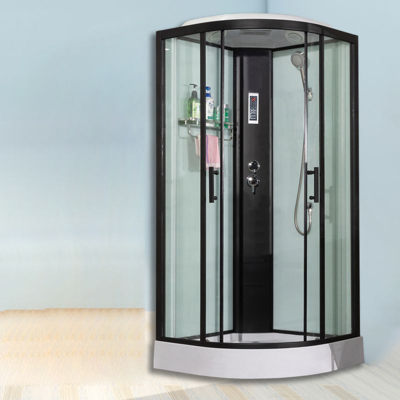 Tempered Easy Clean Glass Glass Tub & Shower Kit Double Sliding Shower Stall