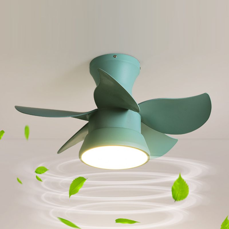 Modern Style Ceiling Fan Lighting Metal 1 Light Ceiling Fan Light for Children's Room