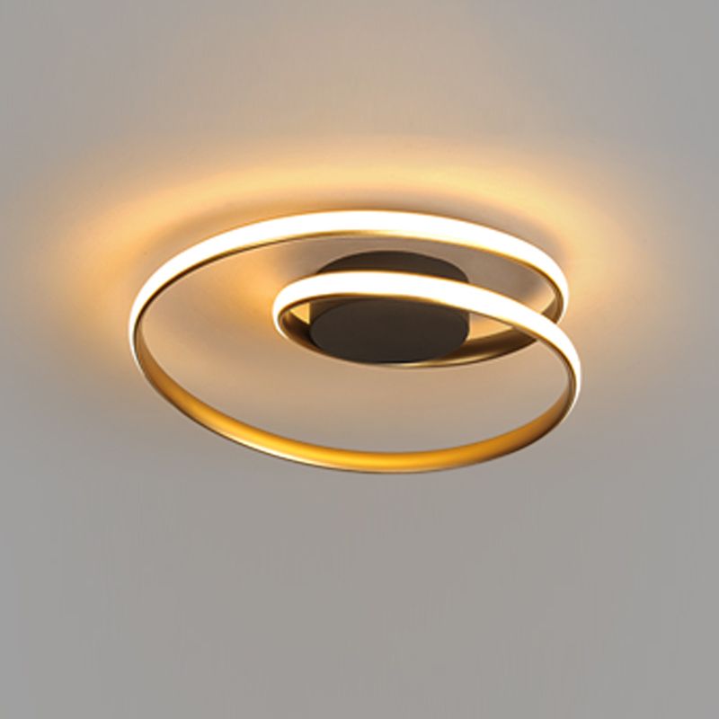 LED Ceiling Mounted Light Simplicity Flush Ceiling Light Fixtures with Silicone Shade