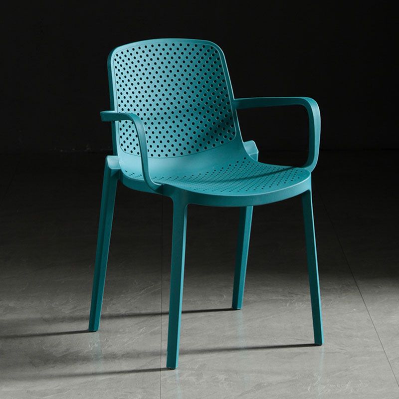 Contemporary Plastic Chair Parsons Chair in Matte Finish for Home