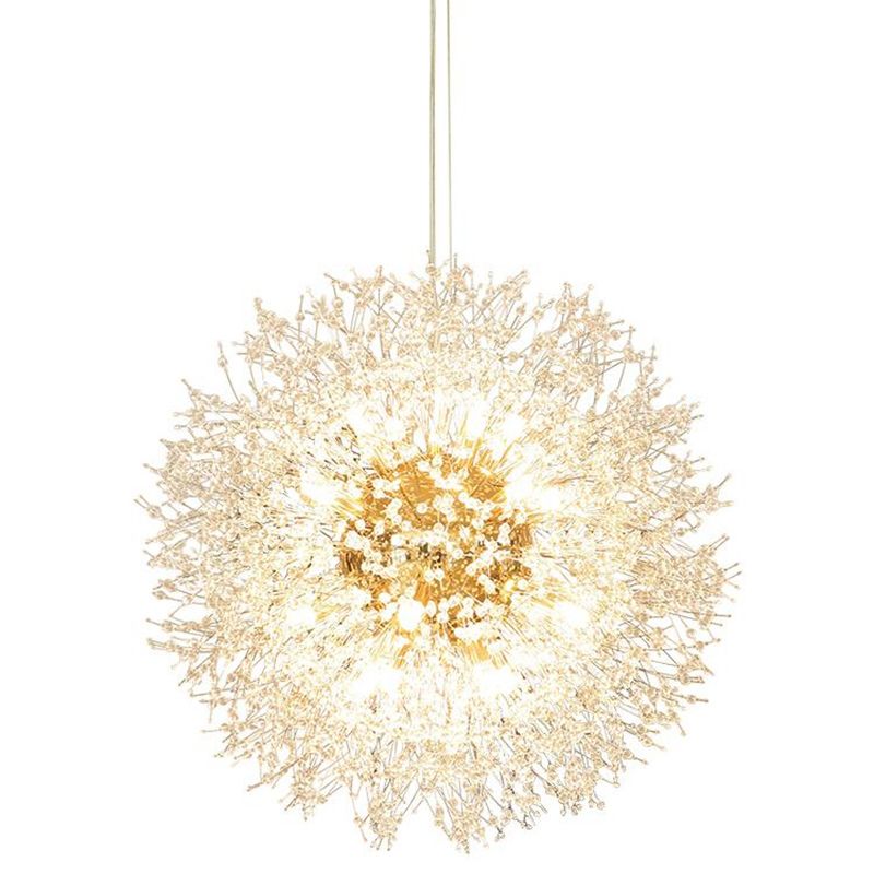 Globe Shape Chandelier Nordic Style Fireflies Chandelier Light pour le salon