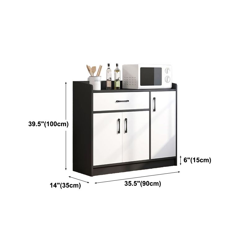 Modern Style Side Board Engineered Wood Drawers and Storage  Sideboard for Kitchen