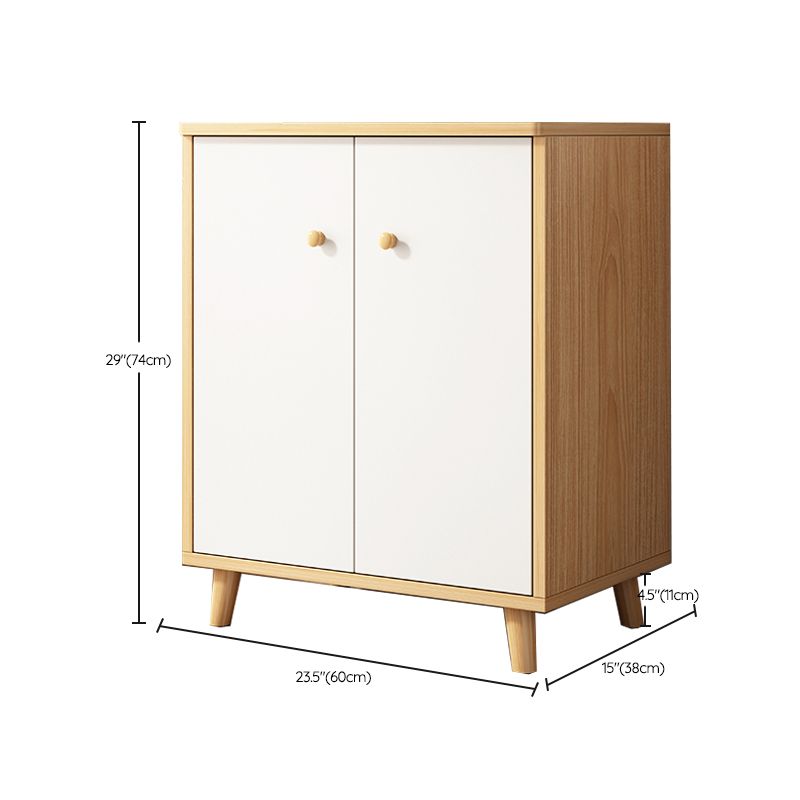 Contemporary Rectangle Storage Cabinet with Drawer Wooden Accent Cabinet