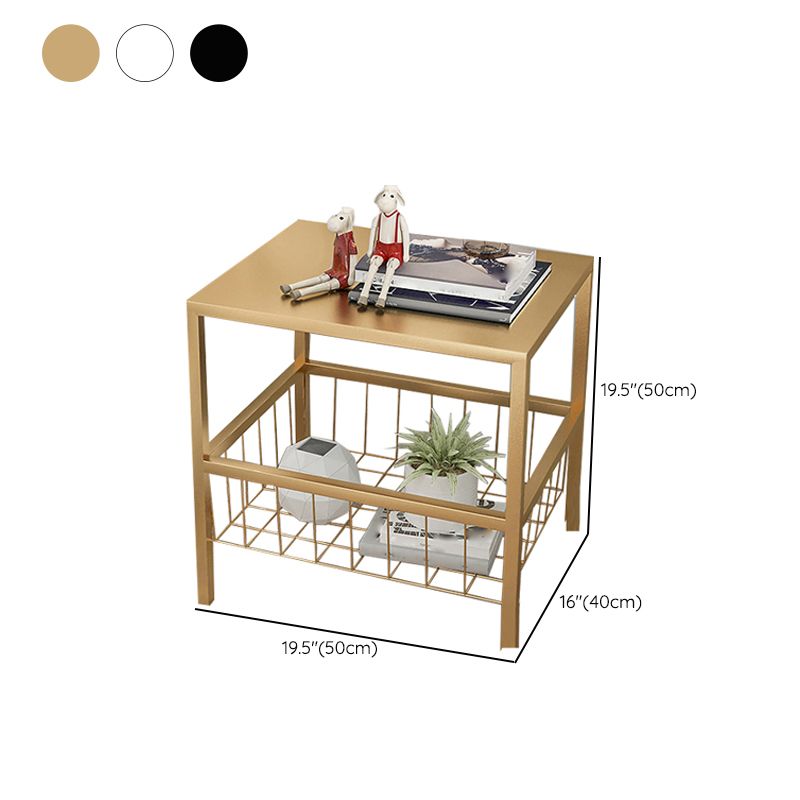 Open Storage Bed Nightstand Contemporary Night Table for Bedroom