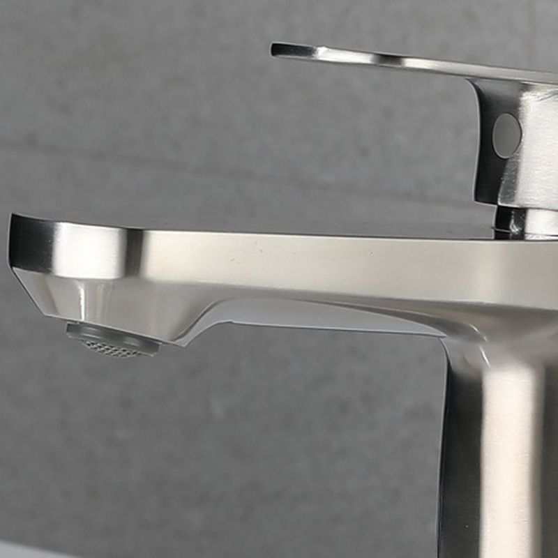 Square 1-Handle Bathroom Faucet 1 Hole Vessel Sink Bathroom Faucet