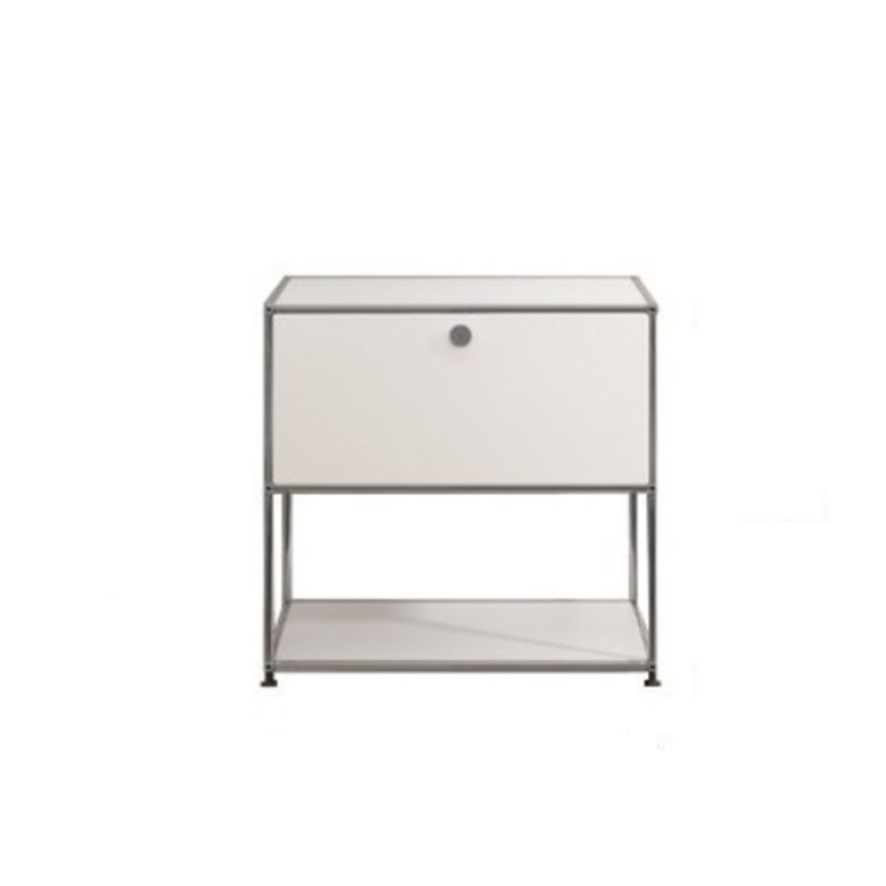 White Colour Metal Sideboard Modern Style Dining Sideboard for Living Room