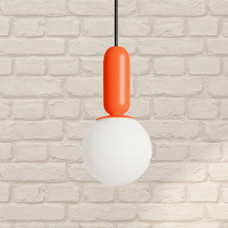 Nordic Stylish Bare Bulb Pendant Light 1 Head Hanging Lamp for Study Room Bedroom