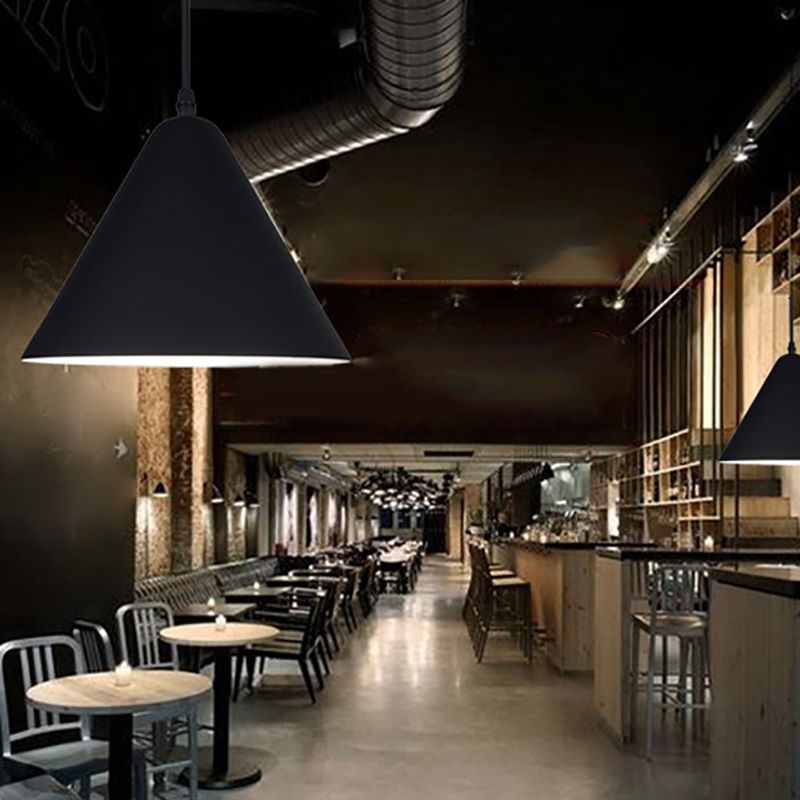 1 Light Ceiling Pendant Creative Industrial Style Aluminum Pendant for Restaurant