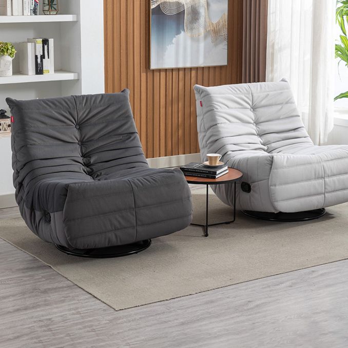 Swivel Rocker Standard Recliner Modern Recliner Chair with Side Pockets