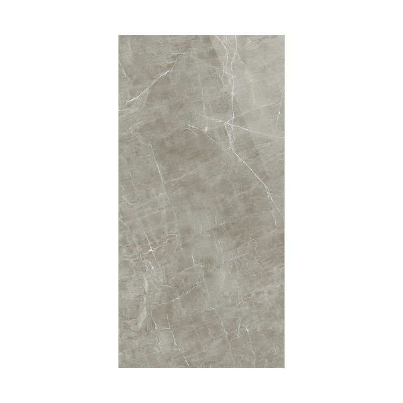 Polished Marbling Floor Tile Straight Edge Rectangle Singular Tile