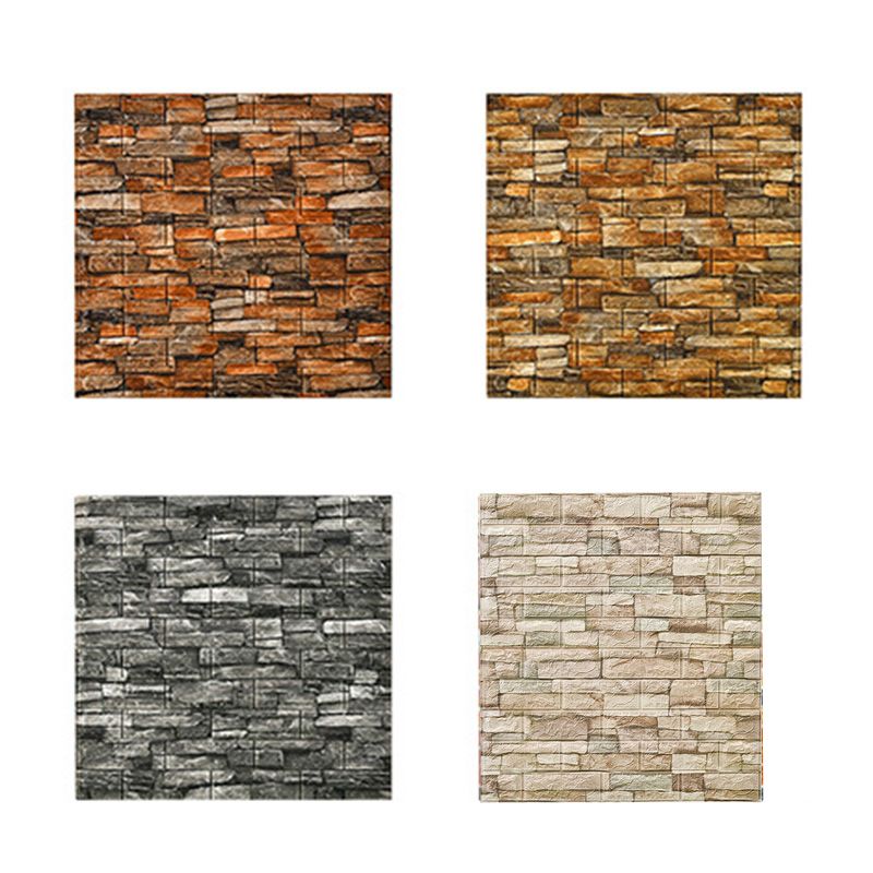 Farmhouse Wall Plank 3D Brick Living Room Wall Panels Set of 2