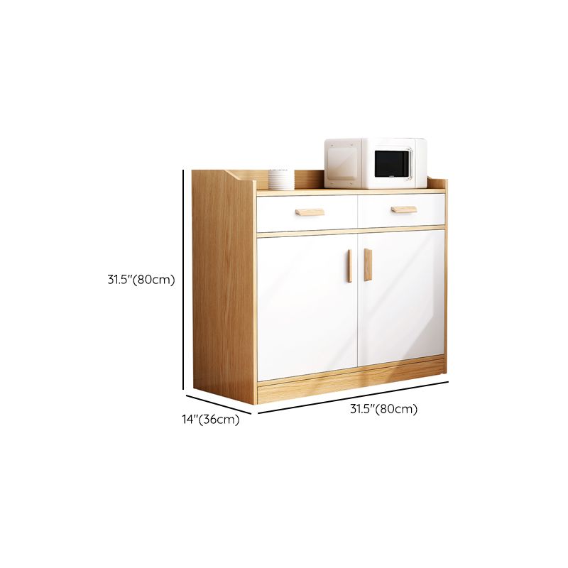 Modern Style Dining Server Engineered Wood Server with Drawers and Storage