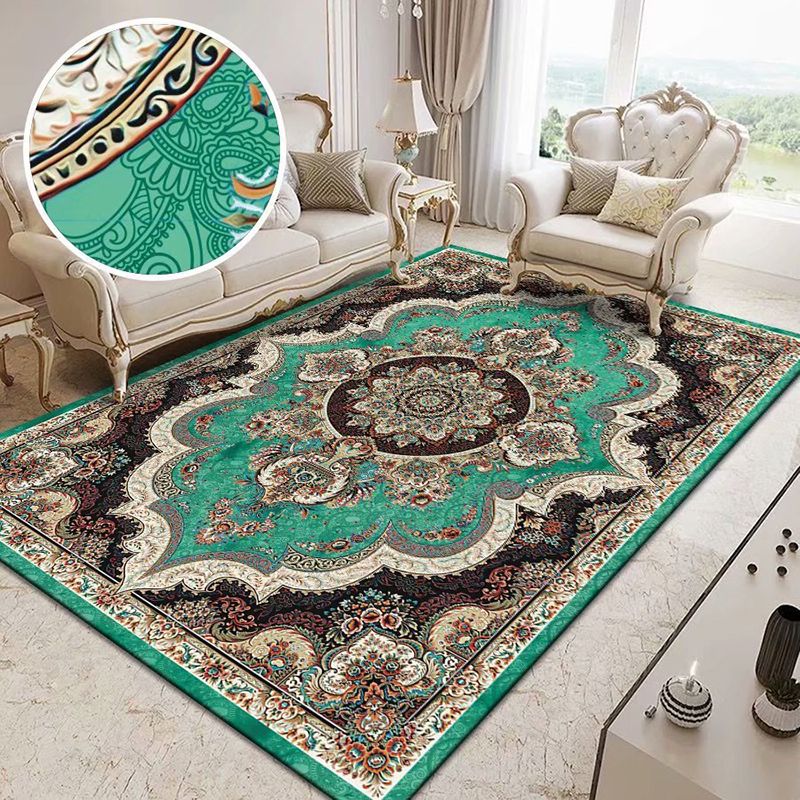 Alfombra tradicional de área tradicional alfombra de la alfombra del área de poliéster marrón para la decoración del hogar