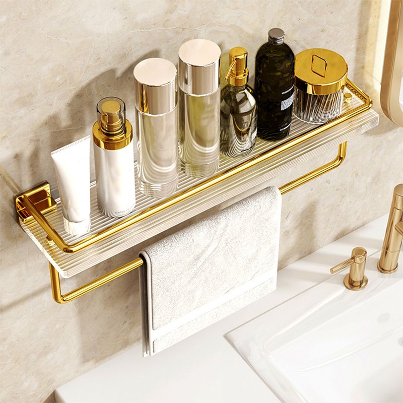 Modern Silver/Gold Bathroom Hardware Set Bath Shelf Bathroom Set