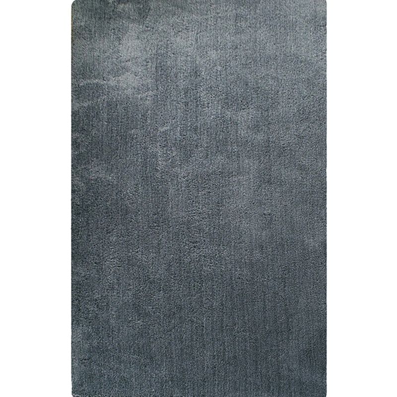 Tapis en polyester moderne brun moderne tapis lavable de soins faciles pour le salon