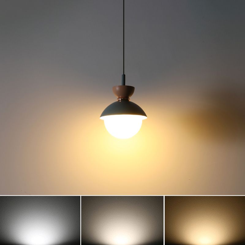 Modern Minimalist Style Global Down Lighting Pendant Metal 1 Light Pendant Ceiling Lights for Bedroom