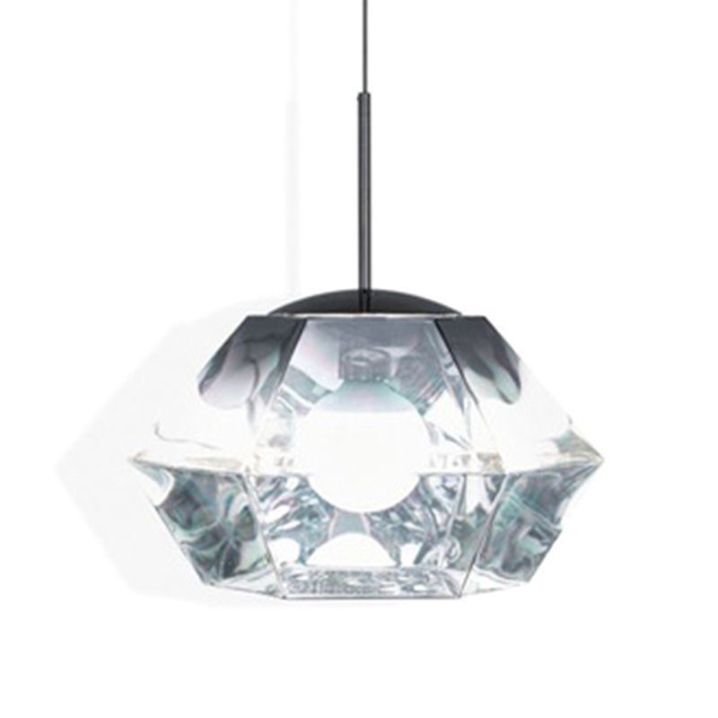 Minimalisme Polyhedra Diamond Shade Hanging Light Nordic Style PENDANT ÉCLAIRAGE ACRYLIQUE POUR COFES