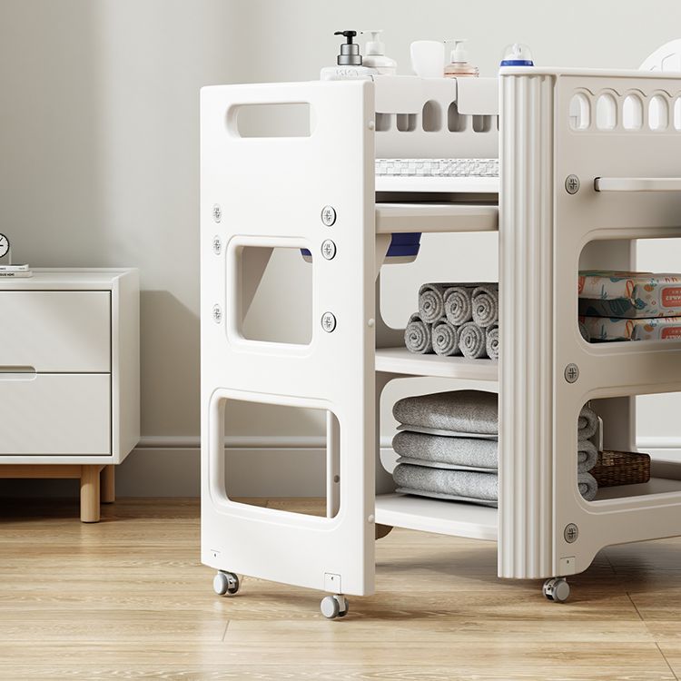 White Baby Changing Table Modern Changing Table with Storage