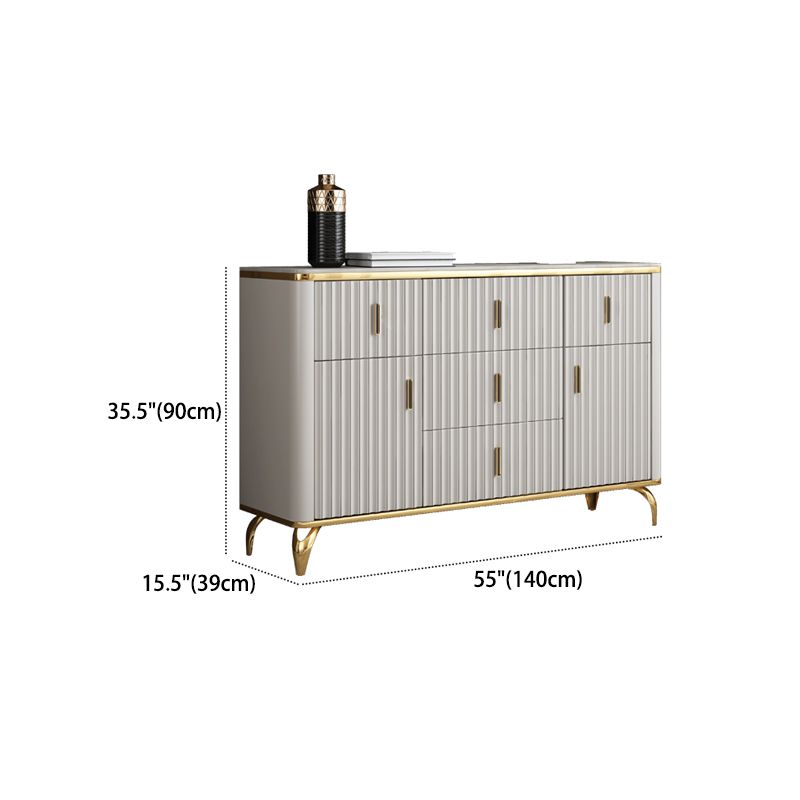 Modern Wood Storage Chest Dresser Horizontal Dresser for Bedroom