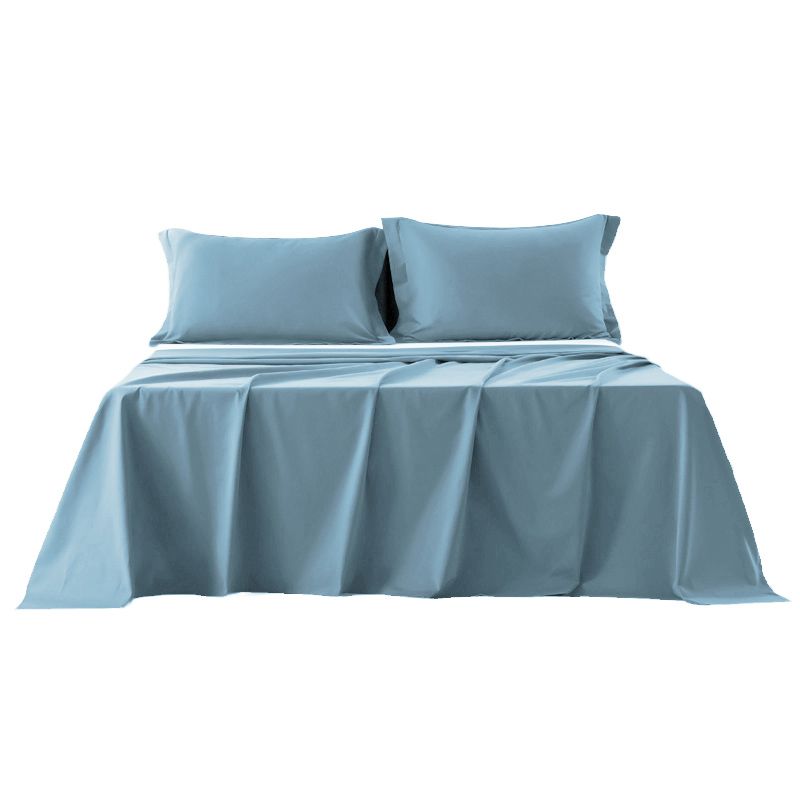 Sheet Sets Cotton Solid Color Breathable Wrinkle Resistant Super Soft Bed Sheet Set