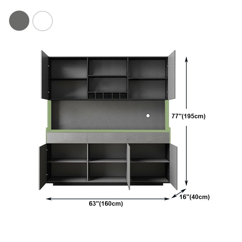 Artificial Wood Living Room Sideboard Cabinet Modern Credenza with Drawers and Storages