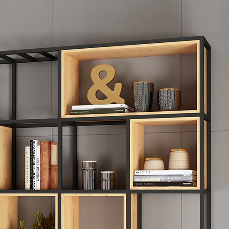 Modern Style Bookcase Metal Open Back Bookshelf for Office Use