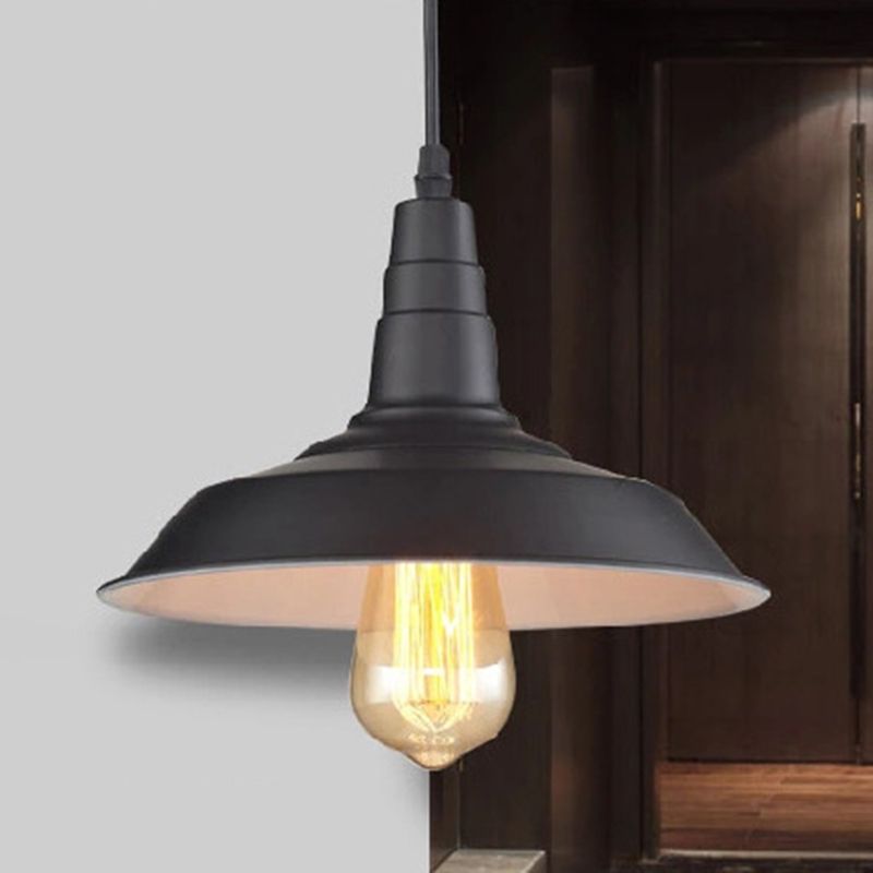 Shaded Pendant Lighting Fixture Industrial Style Metal Dinning Room Hanging Light Fixture