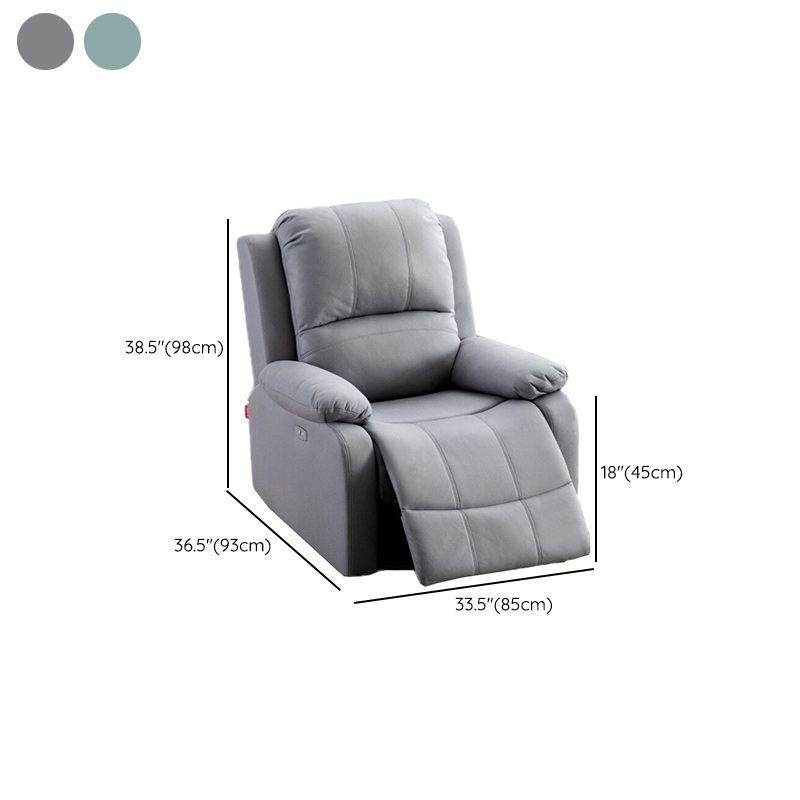 Indoor Upholstery Recliner Contemporary 33.5" W Recliners with Massage & USB Cord