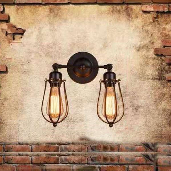 Metal Sconce Light Fixture Industrial Wall Sconce Lighting in Black Finish